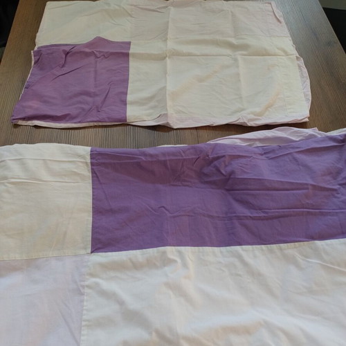 Duvet cover and pillowcase cotton, like new, with print