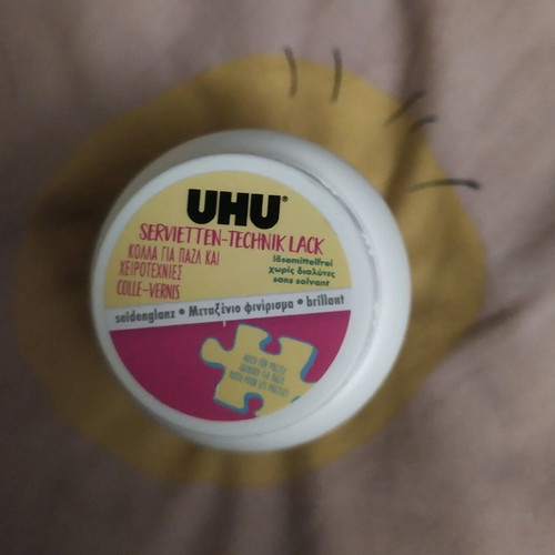 UHU Glue Varnish Shiny 150 ml new, ideal for puzzles and decoupage