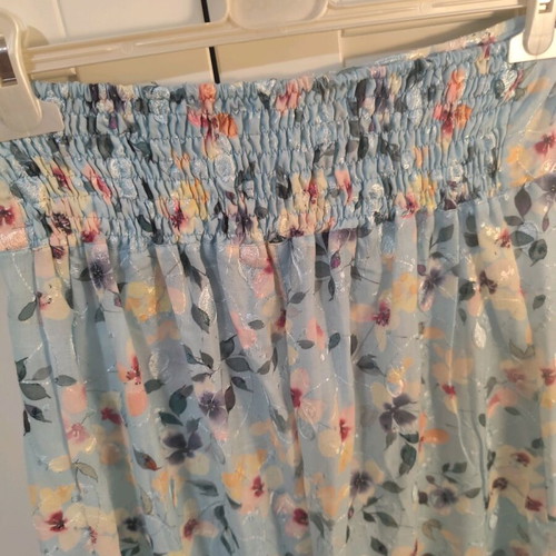 Dream set pants and crop top shirt, linen-like silk fabric, no L/XL