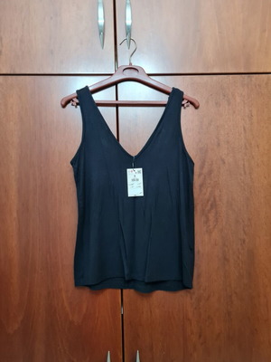 Reserved blouse one size new, black, 100% viscose