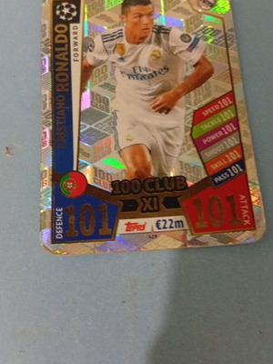 Champions League 100 Club Cristiano Ronaldo card used