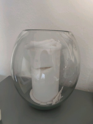 Glass vase in excellent condition, slightly turquoise shade
