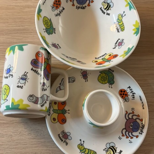 Porcelain kids dinner set 4 pieces DMD KIDS like new