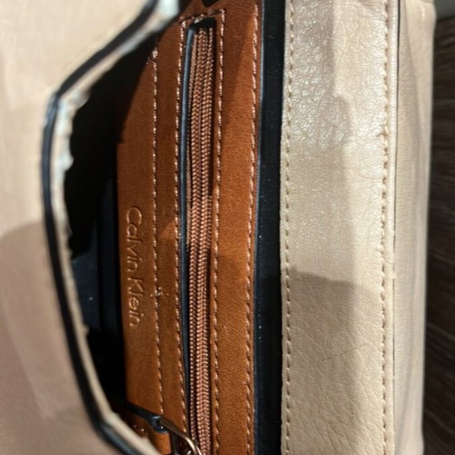 Calvin Klein bag used, beige crossbody, authentic