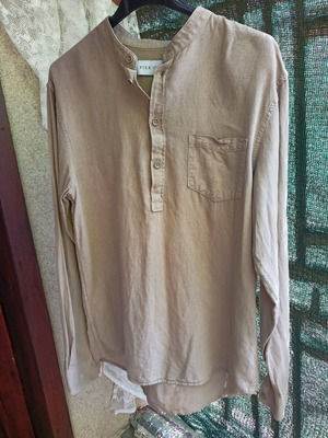 Pier One linen shirt like new, beige, size XS