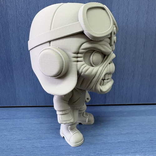 Eddie Pilot Iron Maiden fan art figure 15 cm new, 3D printed