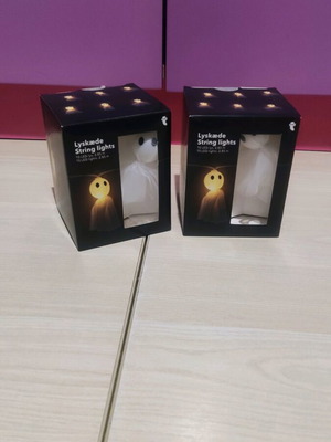 Flying Tiger string lights with ghost shapes, new, 2 pieces