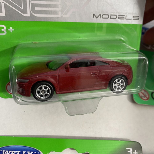 Welly toy car collection 1:64 scale, 9 pieces including Audi TT, R8, Pagani Huayra, BMW X5, VW T1, Beetle, Mazda MX5