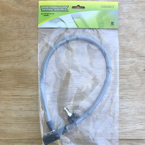 Wirelock Bicycle Lock new with Golden Key, 650mm
