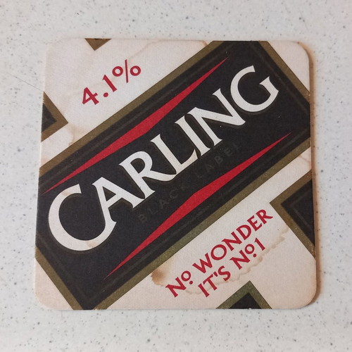 Carling coaster used