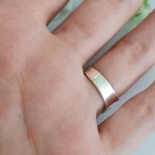 Silver ring with phosphosiderite new