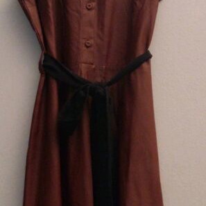 Regalinas women's leather dress like new, size M, brown