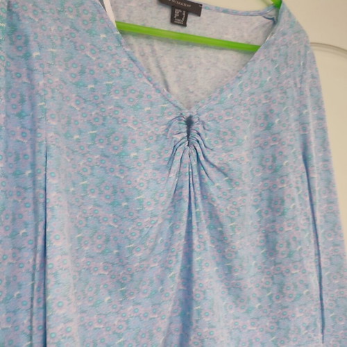 Primark Long-Sleeve Blouse like new, blue, size M