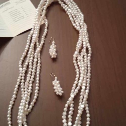 PEARL SET, WITH PURCHASE WARRANTY - price reduction