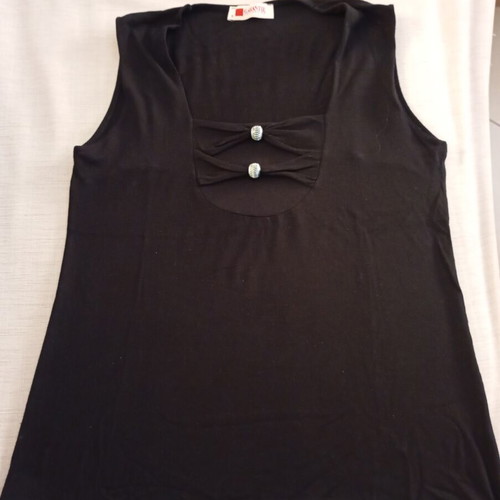 Garantie black women's short-sleeve blouse used, size M