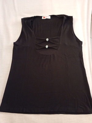 Garantie black women's short-sleeve blouse used, size M