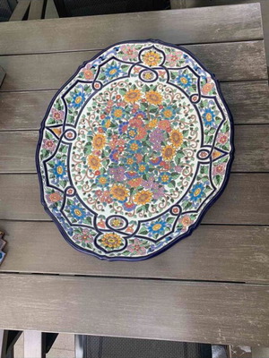 Decorative platter like new, handmade from Spain