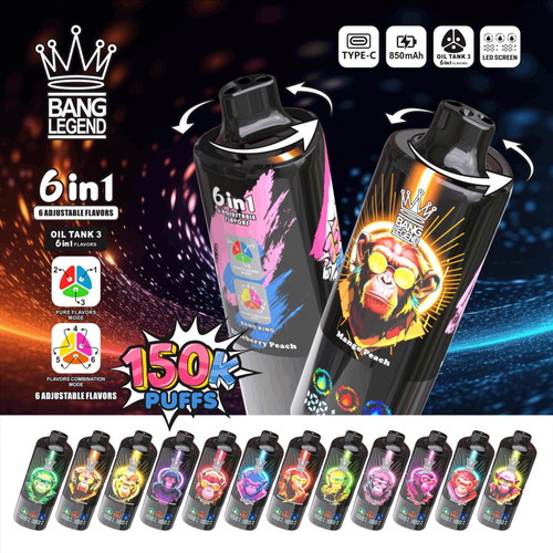 Vape Bang Legend 150k Puffs 6 in 1 new