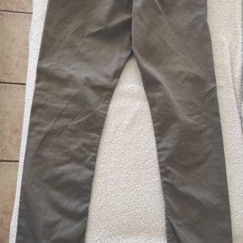 Pants elegant cotton used, size 34, beige brown