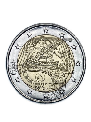France 2 Euro 2024 uncirculated from roll