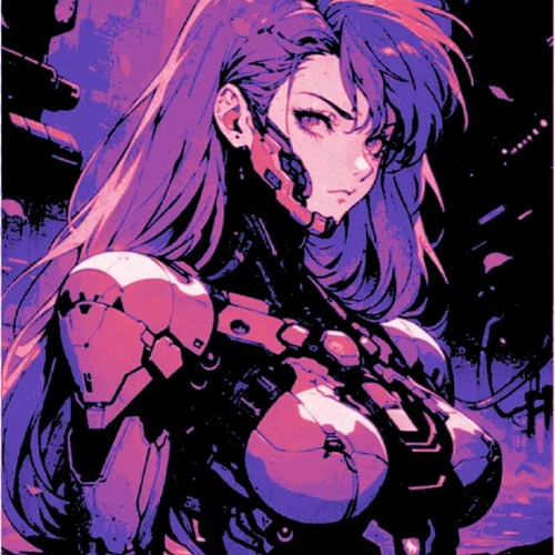 Cyber Girl Phantasy Hueforge plastic decoration new