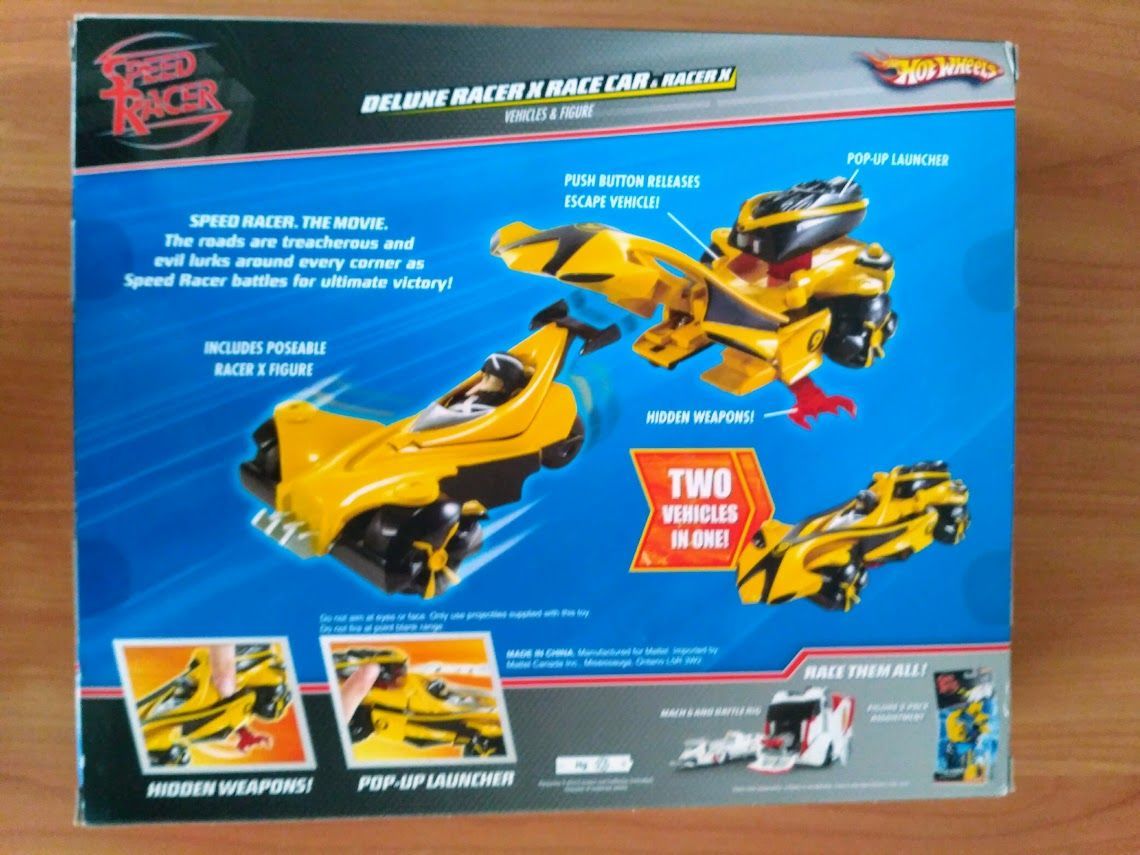 Hot Wheels Speed Racer ミニカーセット Hot Wheels: Speed Racer Racer X Street Car Yellow And Black Number ミニカー