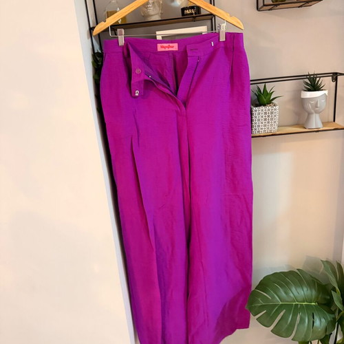 Karavan fabric pants like new, purple, size L