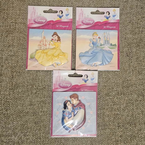 Set of 3d Disney 90's magnets new