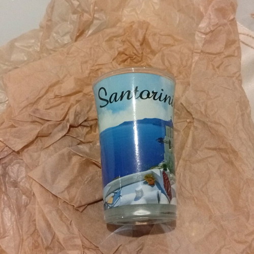 Santorini souvenir shot glass new, 60ml