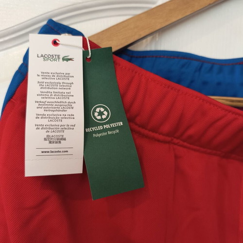 Lacoste Sport Sweat Pants brand new with tags, size XL, red with blue stripes