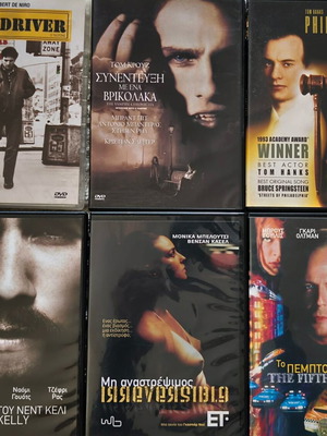 DVD movies like new, 6 classic films with subtitles