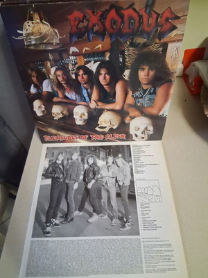 Exodus Pleasures of the Flesh vinyl album, metal