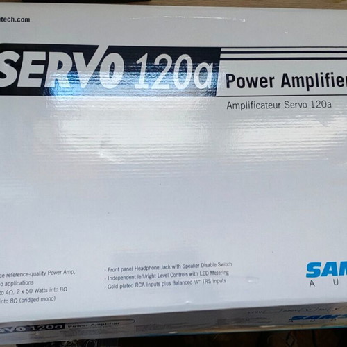 Samson Servo 120A power amplifier 60W per channel, new