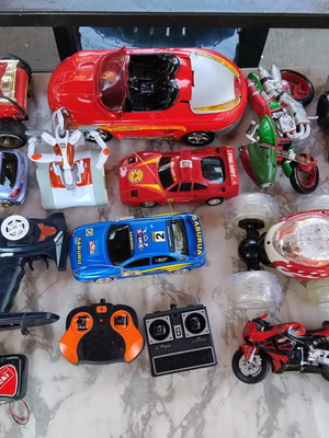 Remote Control Cars from 2000s, used, with some broken parts