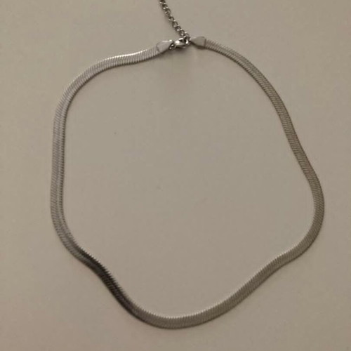 Stainless Steel Snake Chain Necklace like new