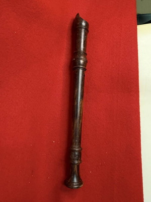 Ξύλινη κλασική φλογέρα μεταχειρισμένη, μέγεθος 32 εκατοστά