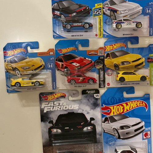 Hotwheels Honda S2000, CRX, Civic Type R EK9 pack new, sealed