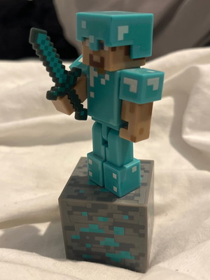 Minecraft diamond Steve figure