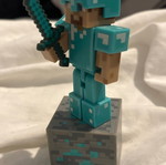 Minecraft diamond Steve figure