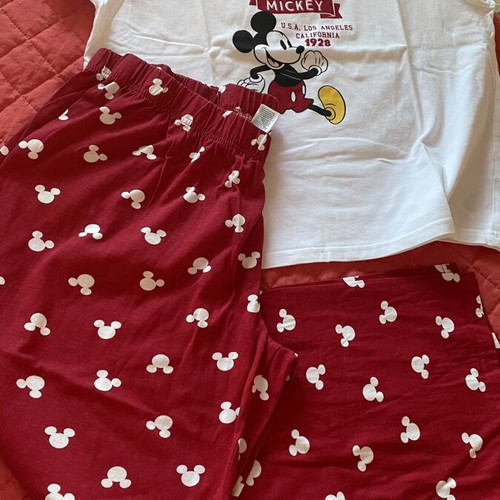 Disney Mickey Primark pajamas set size L plus size new, cotton