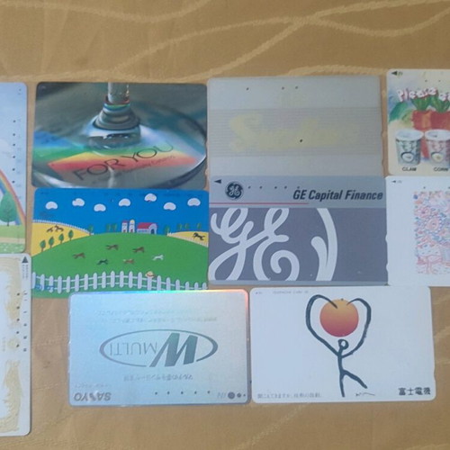 Japanese phone cards like new, pack of 10