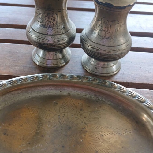 Salt and pepper silver plated like new