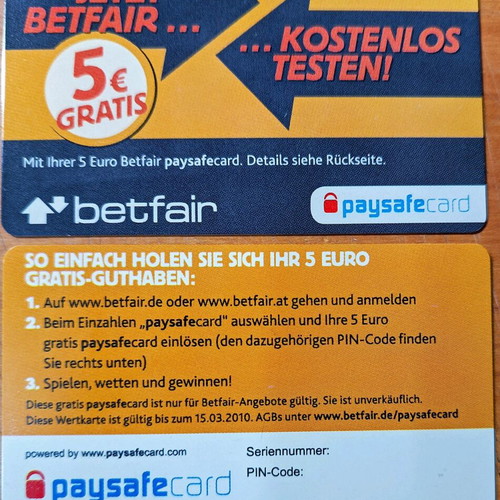 Paysafe Card new