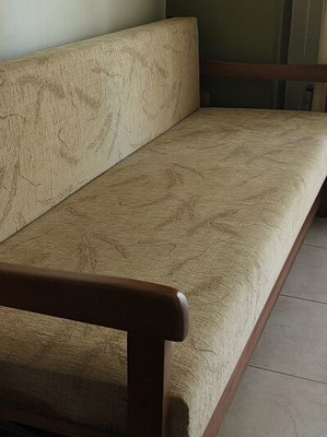 Wooden Sofa Bed like new with large storage space