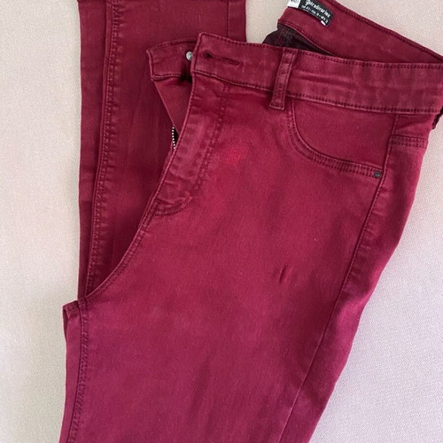 Stradivarius red jeans like new, size XL