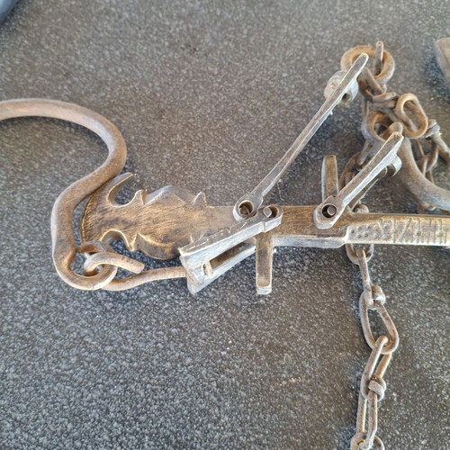 Bronze Kantari 40 cm used Ottoman period with iron hooks