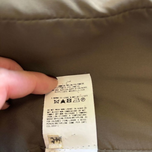 Versace puffer jacket like new, khaki metallic, size S