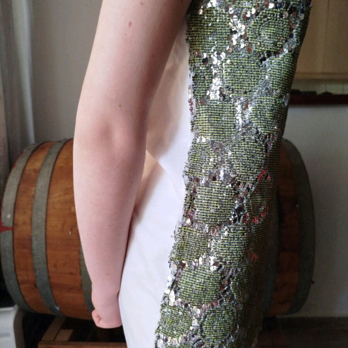 Zara mini dress with sequins and knit, like new, size S