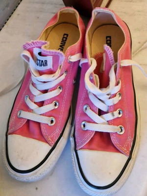 Converse All Star χαμηλά μεταχειρισμένα ροζ παπούτσια νούμερο 36,5