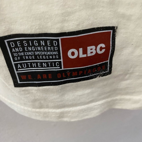 Olympiacos basketball cotton jersey used, size L